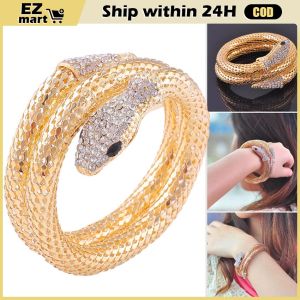 New Long Tassel Rhinestone Drop Earrings for Women Snake Shape Crystal Dangle Earrings Party Jewelry Gifts