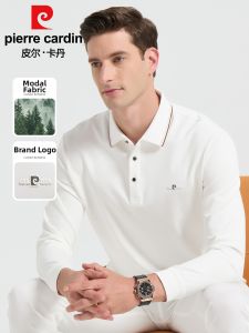 Pierre Cardin | Autumn Mens Long Sleeve Polo Shirt Business Leisure Modal