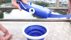 Pet Dog leash with water container and bowl / Pet leash with water bowl / Multi-function leash