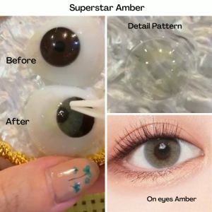 [KOREAN] BUY 1 GET 3 Superstar Amber Softlens Warna Premium