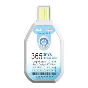 USB Temperature Recorder -30℃~70℃ 365 Days Single-use Temperature Data Logger Temp Monitor for Cold-chain Warehouse
