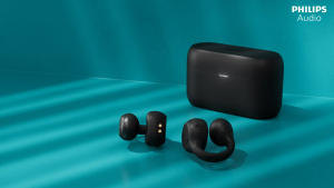 Philips Open-Ear True Wireless Earbuds Ear-Cuff Style 28H Playtime Bluetooth 5.4 IPX4 (TAQ2000BK)