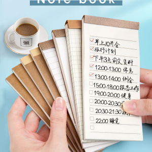 Mini Non-sticky Tearable Notebook Portable Learning Vocabulary Cute Pocket Planner Grid Line Paper Blank Convenient Sticky Note Book