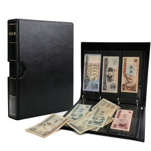 High-End Paper Currency Album Coin Storage Collectible Loose Leaf Protective Booklet Commemorative Banknote Paper Money Empty Album