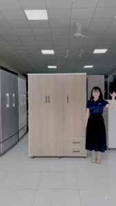 TỦ NHỰA ĐÀI LOAN 3 CÁNH 1M8 X 1M2 X 45CM MÀU XÁM