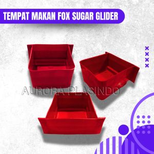CEPUK SANGKAR UMBARAN WADAH PAKAN KOTAK (10Pcs)