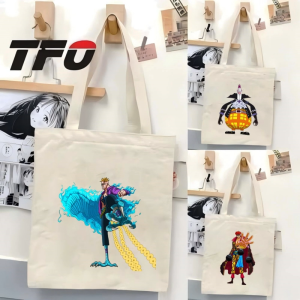 TFO Tote Bag One Piece the Straw Hat Pirates Monkey D. Luffy Versatile Ideal for College School