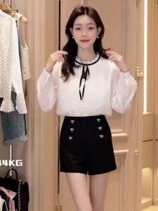 เสื้อเชิ้ตผู้หญิง Oajer รุ่น Flagship ทรงเข้ารูป แขนยาว ปกติ คอตั้ง เสื้อผ้าทำงาน ฤดูใบไม้ผลิ ฤดูใบไม้ร่วง ฤดูหนาว แฟชั่นสตรี