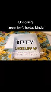 Loose leafe A5 isi binder kertas file A5 20 ring bahan bookpaper loose leafe B5