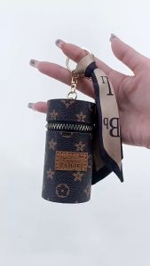 Lipstick Bag Creative Retro Ribbon Large Capacity Storage Bag Ladies Keychain Pendant Gift