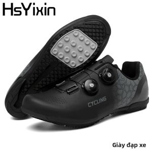 Giày Đạp Xe MTB Không Khóa Đế Phẳng Tập Luyện Trong Nhà Dành Cho Nam & Nữ Đế Cao Su Khóa Kéo Lót EVA