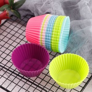 Cetakan Silikon Kue Cup Cake Muffin Puding