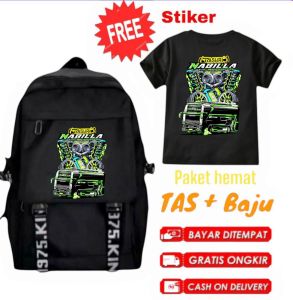 Tas Ransel Anak laki laki SD kelas 1234 Bus Viral Kids Panda terbaru Gratis stiker