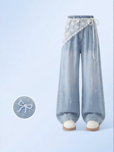 JS | Cool Sensation Girls Jeans Loose Leg Summer