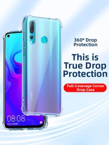 RISEOUS | Protective Soft Cornered Silicone Phone Case for Huawei Nova 4
