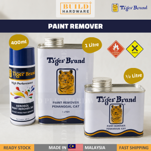 TIGER BRAND Paint Remover 400ml 500ml 0.5L 1L 2L Aerosol Paint Stripper Cat Remover Spray