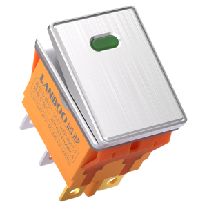 LANBOO | Reset Waterproof Metal Toggle Switch With Light 6 Pins