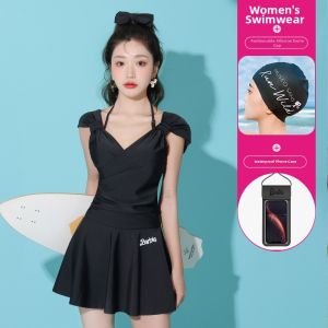 Barbie | Conservative Tummy Hiding Slimming Seductive Student Style Monokini Swimwear