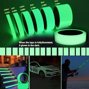 Luminous Fluorescent Night Self-adhesive Glow In The Dark Sticker Tape Safety Security Home Decoration Warning Adhesive Tape