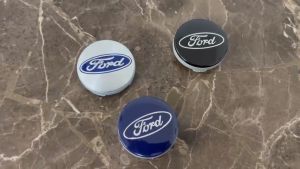 Logo chụp mâm ốp lazang bánh xe ô tô Ford đường kính 54mm mã hàng FORD54
