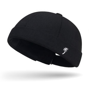 Vintage Docker Cap Brimless Hat Breathable Beanie Hats Cotton Retro Adjustable Literary Landlord Sailor Cap Women Hip Hop Hat