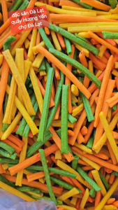 Khoai tây ống cầu vồng sấy giòn - đặc sản Đà Lạt quầy Hương Yến chợ Đà Lạt