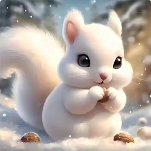 BILIBILI | Acrylic Paint By Numbers Winter Rabbit Pattern Painting By Numbers on Canvas Coloring By Number for Adults Paint Digital Art