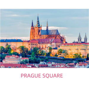 Jigsaw Puzzle for Adults 500/1000/1200/2000PCS Prague Cityscape Artwork Mindful Game Stress Relief Decor Gift
