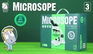 CONUSEA | 200X-1200X Childrens Microscope Kit Educational Toys Biological Science Portable Lab Handheld Microscopes Toy Christmas Gifts