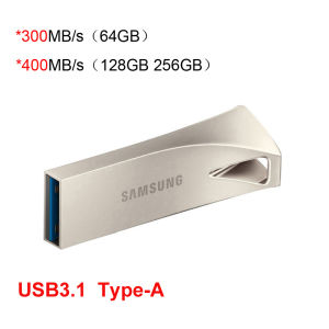 SAMSUNG BAR/FIT/Plus USB 3.1 Flash Drive 256GB 128GB 64GB USB Type-C Metal Pen Drive USB3.1 Memory Stick Storage Device U Disk