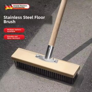 NIANXU | Long Handle Stainless Steel Wire Brush for Removing Moss and Cleaning Floors