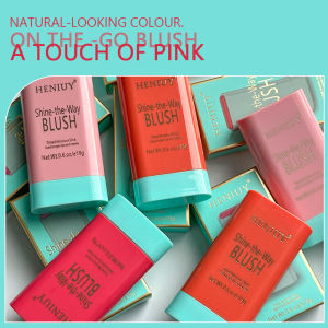 3 Color Tinted Moistured Blush Stick Waterproof Long-lasting Makeup Tubes Used on Cheeks Lips Eyes Multi-use Blush Makeup Stick