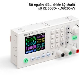 Bộ Nguồn DC Buck Chuyển Đổi Điện Áp Giảm Áp Điều Chỉnh Được RD6030W 60V 24A USB Wifi Dùng Để Sạc Pin