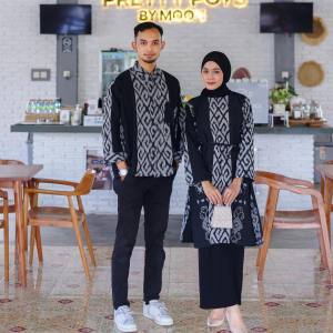 baju couple tenun set tenun jepara sarimbit