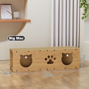 [SG]🚚 Super Large Cat Scratch Board Cat Tunnel Is No Chips Scratch-Resistant Wear-Resistant  Cat House Corrugated Board