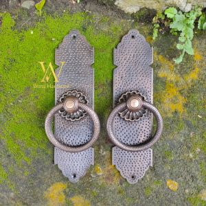 Handle Pintu Rumah Kuningan Motif Gebyok Antik 169 2 Pcs