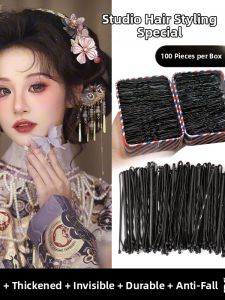 Black Professional Hairpin for Bangs and Flyaways Styling