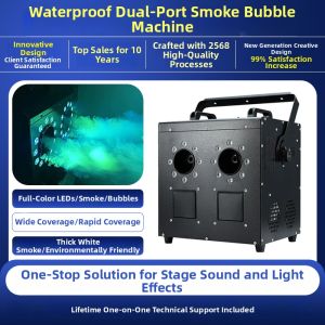 LED Smoke and Bubble Machine for Stage Performance Wedding Celebration Bar Large Venues