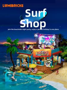 Lumibricks | Street Scene Surf Shop X Series Educational Building Block Model