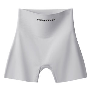 JIAZINI | Womens High Waist Safety Pants Ice Silk Thin Four Flat Angle Underwear Two-In-One Seamless Summer Bottoming Briefs