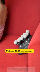 6 heads Massage Guns Muscle Massager Guns High Frequency Back Waist Massage Machine Body Shoulder Professional