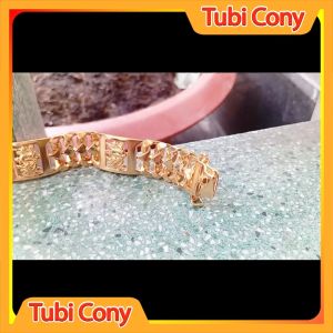 Lắc tay nam kiểu xương cá chạm rồng nổi cách điệu mắt xích phong cách mạnh mẽ L4424-333-DX2 - Đic chơi đi tiệc rất đẹp