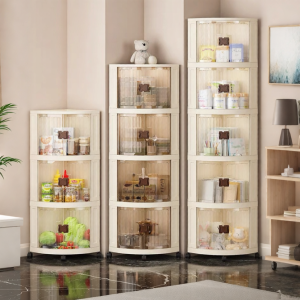 ZHUOLESHI | Corner Triangle Storage Cabinet Shelf