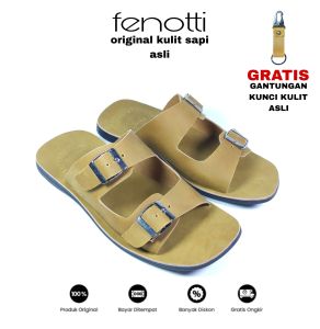 sandal pria 100% kulit sapi/insole full kulit sapi/slop pria kulit sapi