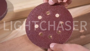 100pcs 5 Inch 8-Hole Polishing Red Flocked Sandpaper Perforated Sanding Disc 125mm Round Sandpaper for 60-320 Grit Assorted Wood Sanding Buffing
