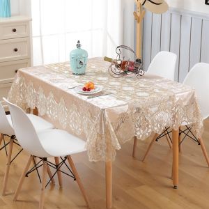 Elegant Luxury Lace Tablecloth Dust and Stain Resistant