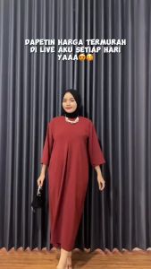 DASTER GAMIS CRINGKLE AIRFLOW DASTER TANGAN 3/4 BUSUI | DASTER MURAH DAN ADEM daster terbaru (PAKET BUNDLING 3 pcs) PAKET USAHA DASTER GAMIS CRINGKLE AIRFLOW / DASTER GAMIS AIRFLOW LENGAN 3/4