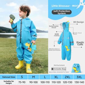 Waterproof Full Body Protection Rainwear for Kids