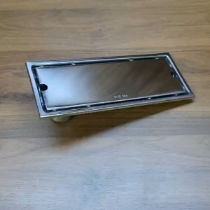 Inox 304 Ga thoát sàn dáng chống mùi dài 30cm lỗ lệch - Loại lát đá