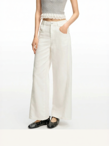 AIVEI | Spring New Simple White Flare Jeans